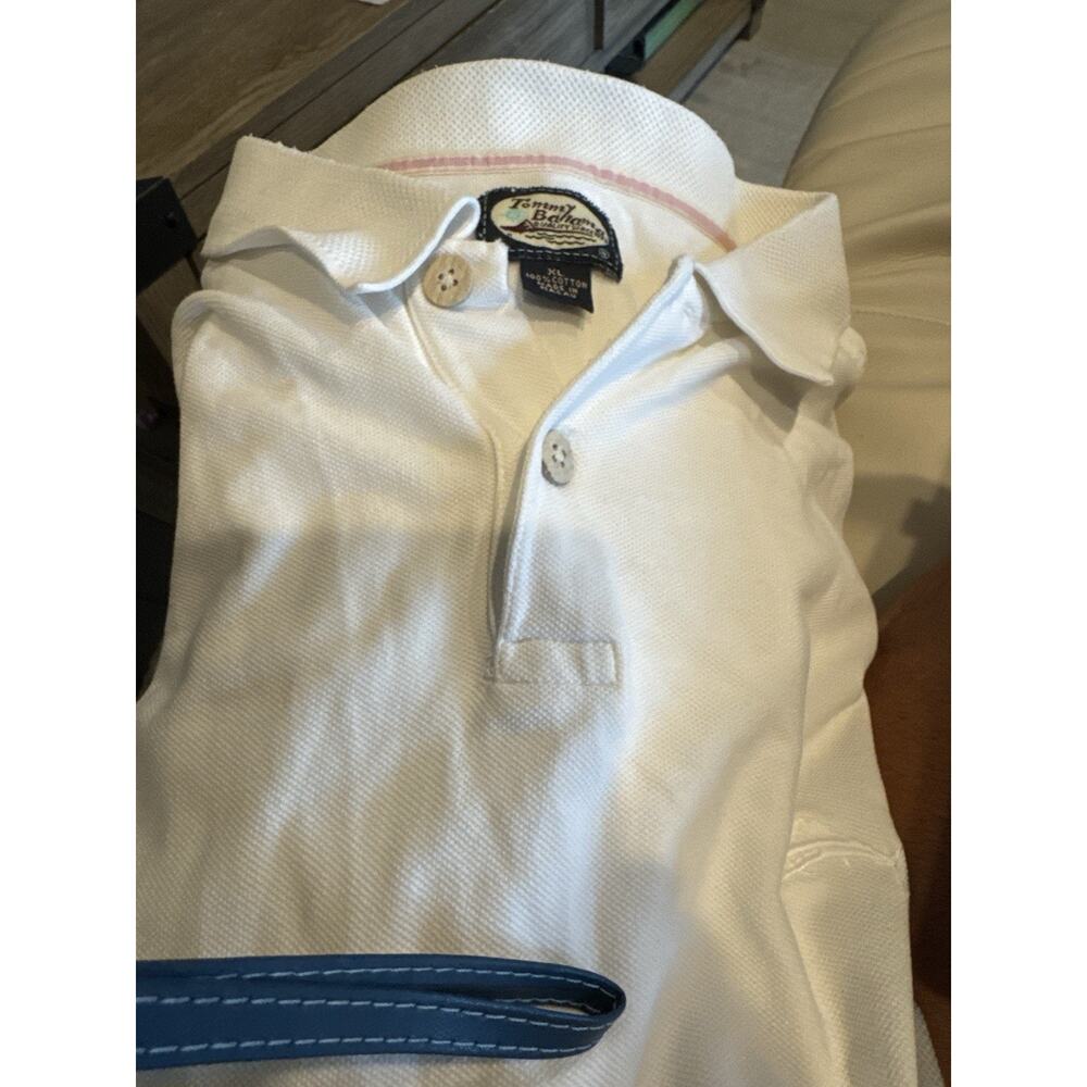Tommy Bahama White XL‎ XXL Mens Polo 100%Cotton Relax Generous fit Casual Resort